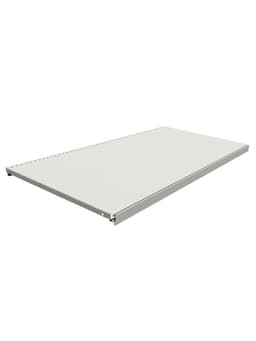 Полка для стеллажа, 40×101 см, перфорированная, шаг 2.5 см, белая