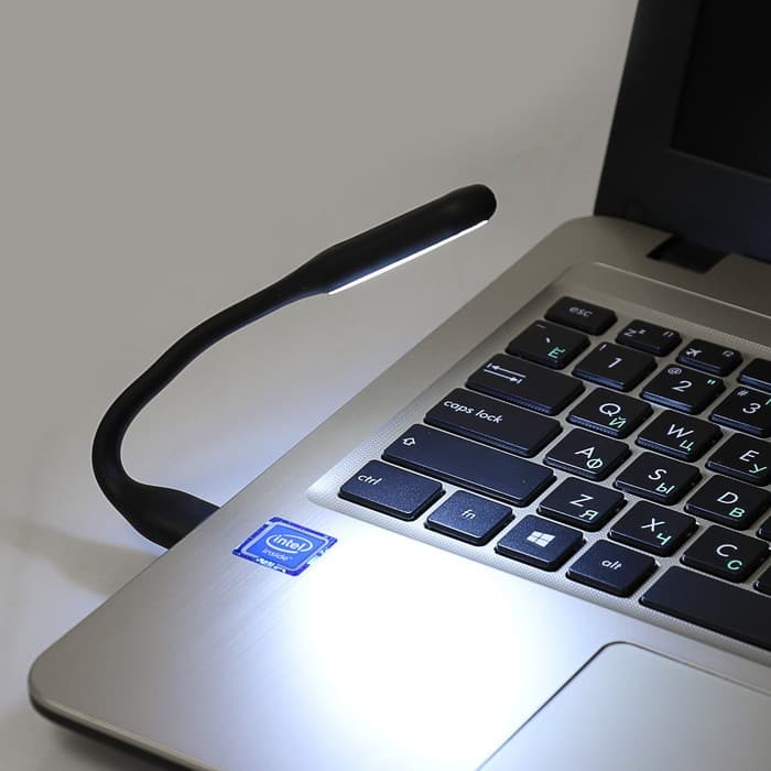 Светильник светодиодный Luazon A-05, USB, гибкий, 5 Вт, 6 диодов, чёрный