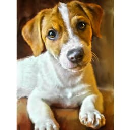 Алмазная мозаика с частичным заполнением на подрамнике «Пёс», 30×40 см