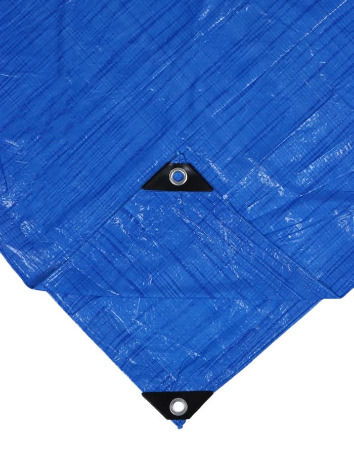 Тент защитный, 5×3 м, плотность 60 г/м², УФ, люверсы шаг 1 м, тарпаулин, УФ, голубой