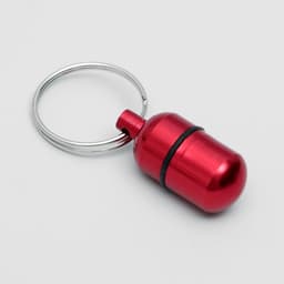 Адресник-капсула под записку, 2.2×1.3 см, фасовка 6 шт., металл, цвет МИКС