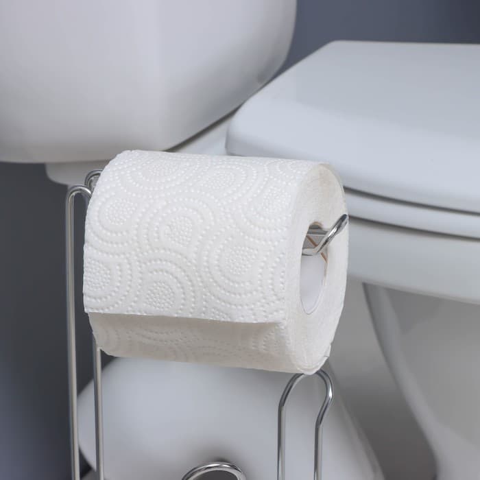 Держатель - стойка для туалетной бумаги Доляна, 14.5×15×48 см