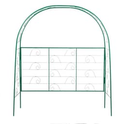 Арка садовая, 180×150×50 см, для вьющихся растений, металлическая, зелёная, «Беседка»