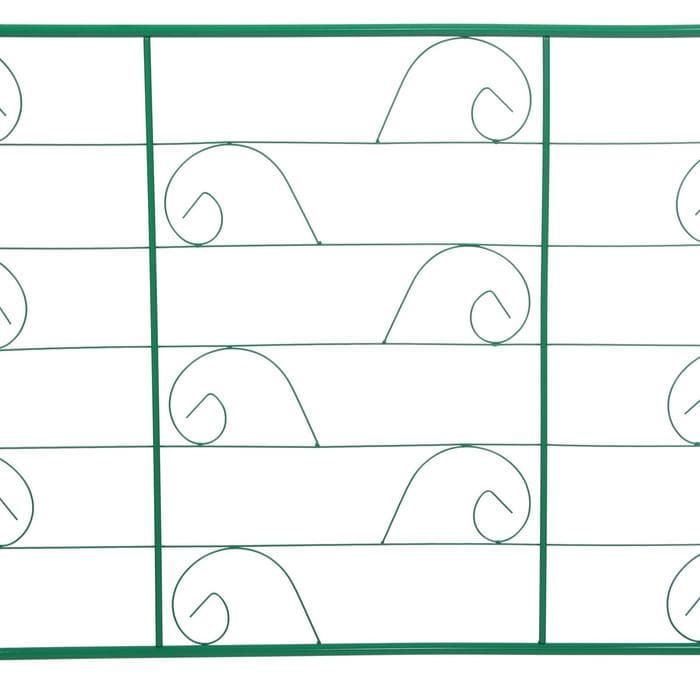 Арка садовая, 180×150×50 см, для вьющихся растений, металлическая, зелёная, «Беседка»