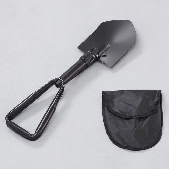 Лопата складная «Следопыт» в чехле, 58 см, черная