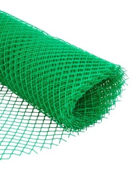 Сетка садовая, 1×10 м, ячейка ромб 15×15 мм, пластиковая, зелёная, Greengo, в рулоне