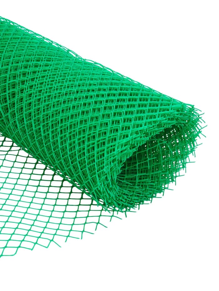 Сетка садовая, 1×10 м, ячейка ромб 15×15 мм, пластиковая, зелёная, Greengo, в рулоне