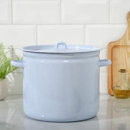 Кастрюля эмалированная, 12 л, d=28 см, с крышкой, без деколи, МИКС