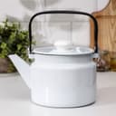 Чайник, 2 л, эмалированная сталь, белый