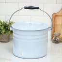 Ведро цилиндрическое эмалированное, 9 л, с крышкой, МИКС