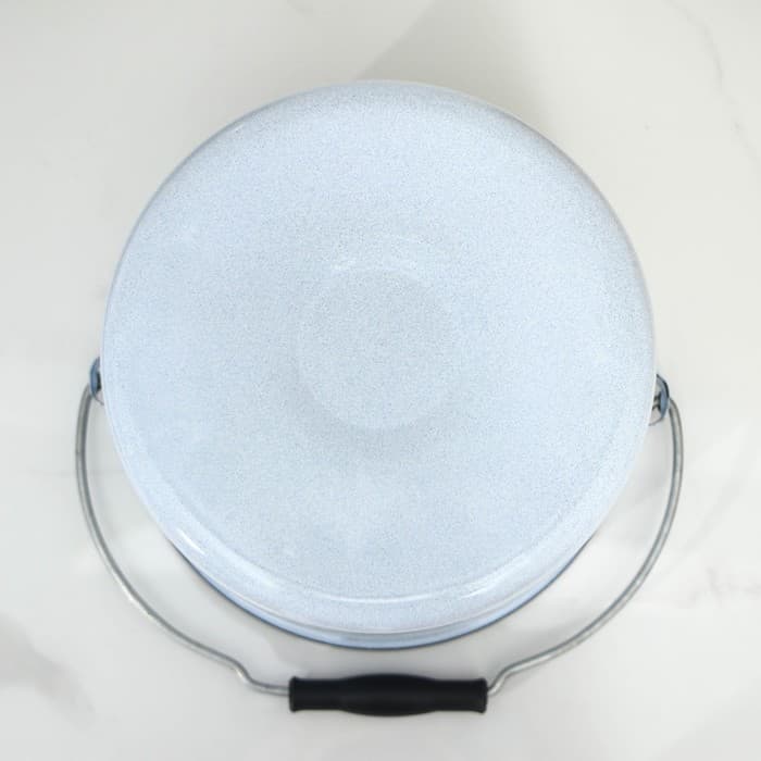 Ведро цилиндрическое эмалированное, 9 л, с крышкой, МИКС