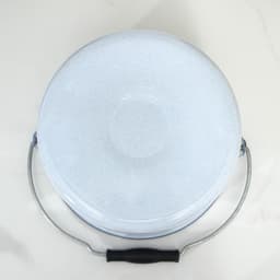 Ведро цилиндрическое эмалированное, 9 л, с крышкой, МИКС