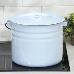 Ведро цилиндрическое эмалированное, 9 л, с крышкой, МИКС