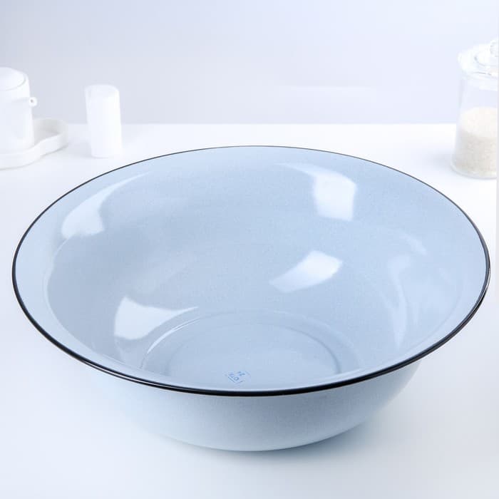 Таз пищевой, эмалированный, круглый, 9 л, d=40 см, МИКС