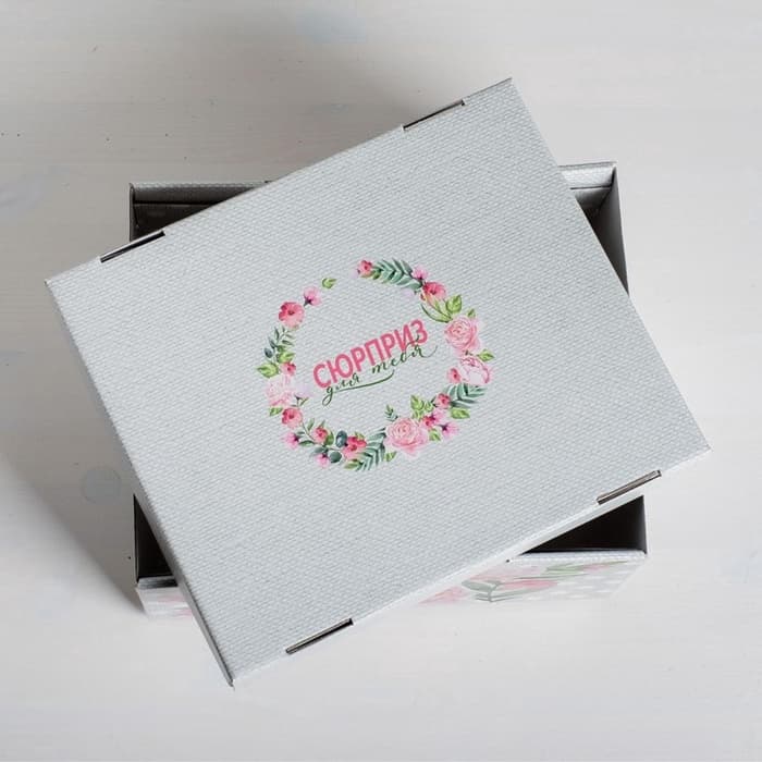 Коробка подарочная складная, упаковка, «Цветочный сад», 31×25.5×16 см