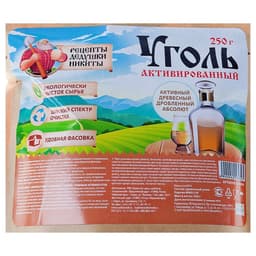 Уголь активированный Абсолют «Рецепты дедушки Никиты» 250 г