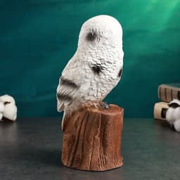 Копилка для денег «Сова полярная», гипс, 14×12×27 см