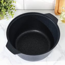 Жаровня, 5 л, d=29 см, стеклянная крышка, антипригарное покрытие, серый