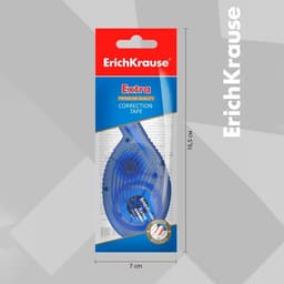 Корректирующая лента 5 мм × 8 м, ErichKrause Extra, корпус синий, европодвес