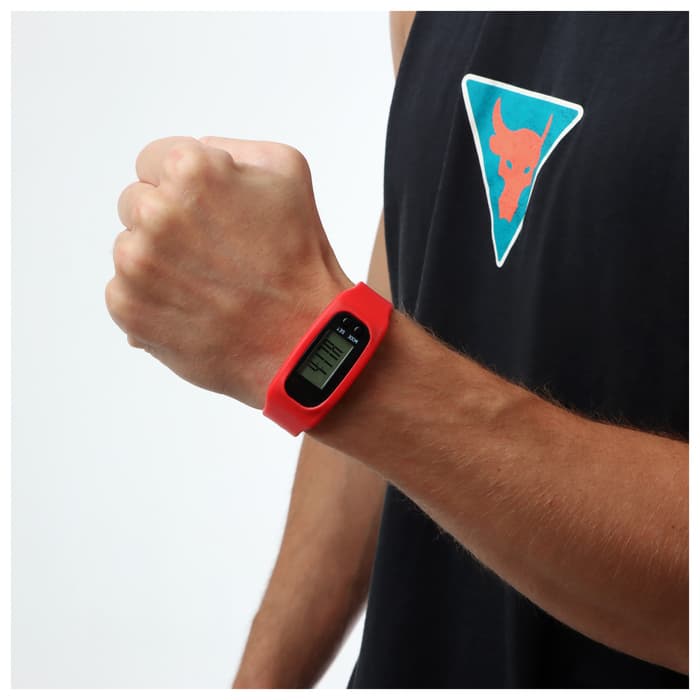 Шагомер-часы, 25×1.5×4 см, цвета МИКС