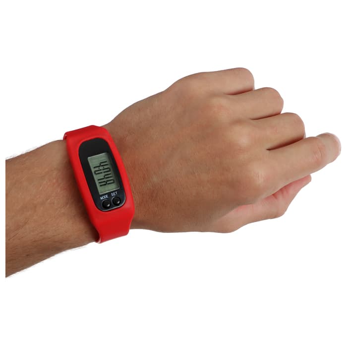 Шагомер-часы, 25×1.5×4 см, цвета МИКС