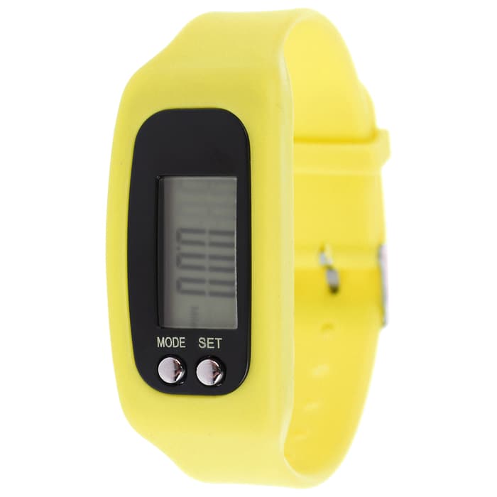 Шагомер-часы, 25×1.5×4 см, цвета МИКС