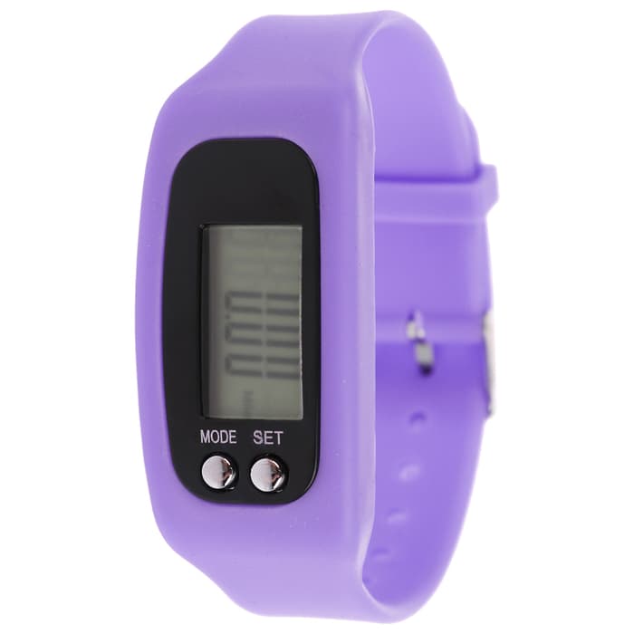 Шагомер-часы, 25×1.5×4 см, цвета МИКС