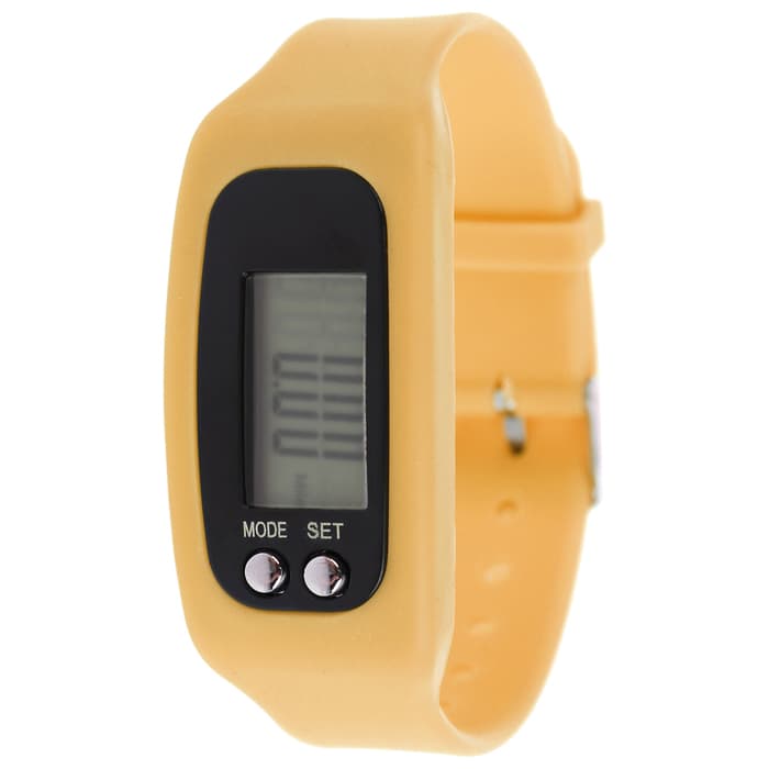 Шагомер-часы, 25×1.5×4 см, цвета МИКС