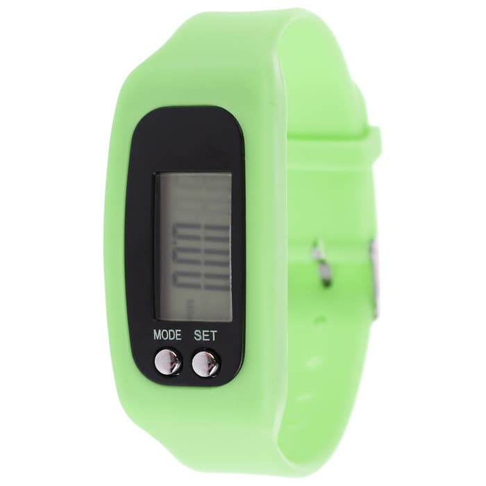 Шагомер-часы, 25×1.5×4 см, цвета МИКС