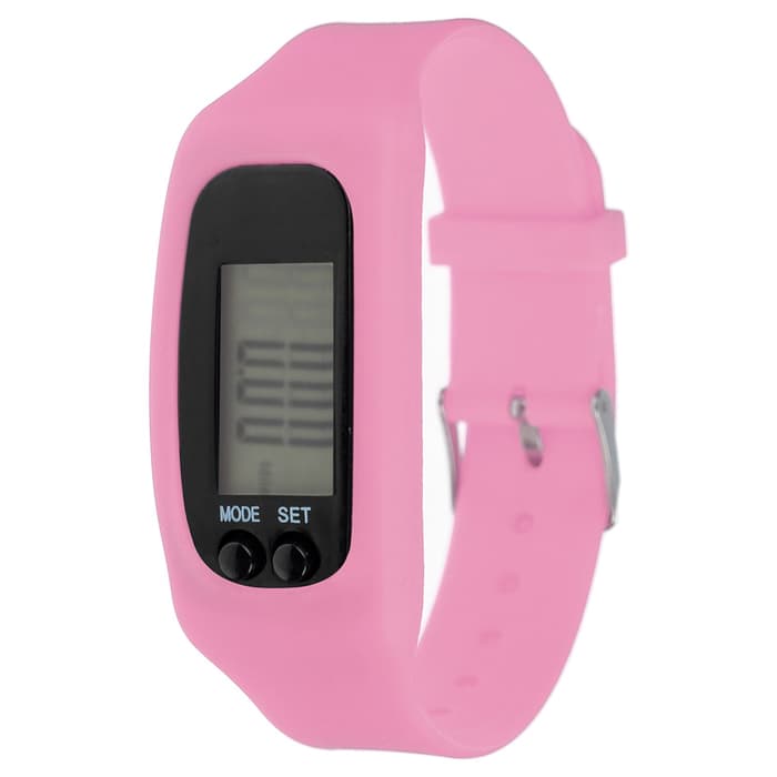 Шагомер-часы, 25×1.5×4 см, цвета МИКС