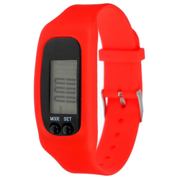 Шагомер-часы, 25×1.5×4 см, цвета МИКС