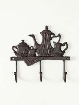 Настенные крючки декоративные «Чаепитие», чугун, 18×20×5.5 см