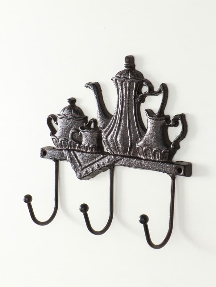 Настенные крючки декоративные «Чаепитие», чугун, 18×20×5.5 см