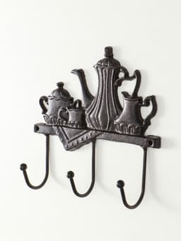 Настенные крючки декоративные «Чаепитие», чугун, 18×20×5.5 см