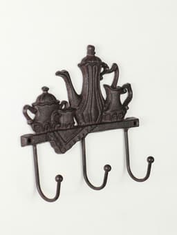 Настенные крючки декоративные «Чаепитие», чугун, 18×20×5.5 см