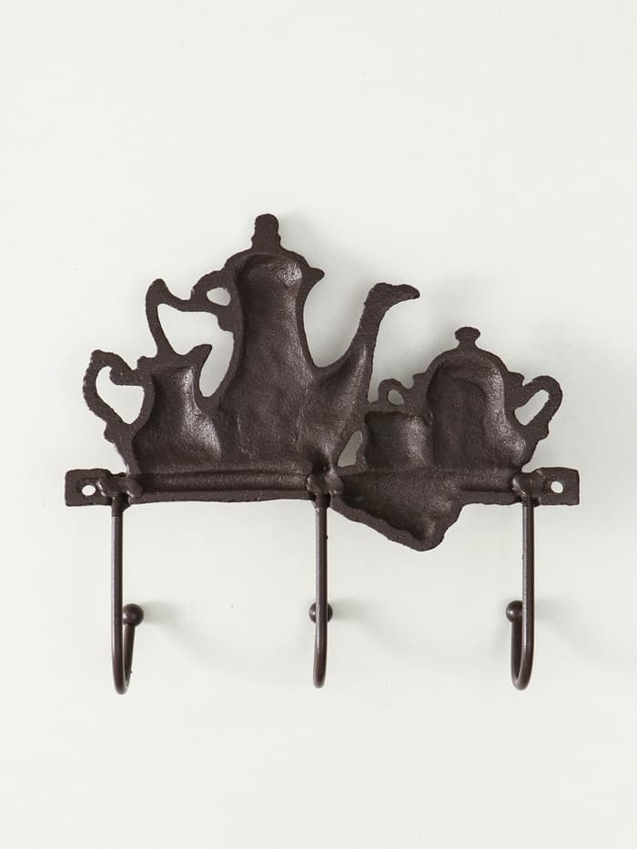 Настенные крючки декоративные «Чаепитие», чугун, 18×20×5.5 см