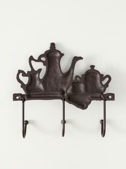 Настенные крючки декоративные «Чаепитие», чугун, 18×20×5.5 см