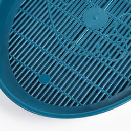 Туалет для кошек «Киса», 37×27×4 см, с сеткой, пластик, синий