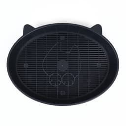 Туалет для кошек «Киса», 36×27×6 см, с сеткой, пластик, серый микс