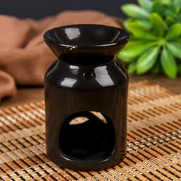 Аромалампа для эфирных масел «Веточка с листьями», керамика, 11×7×7 см, МИКС