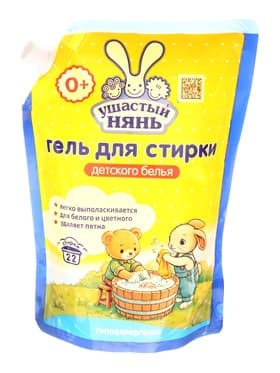 Гель для стирки детского белья Ушастый нянь, дой-пак, 1 л