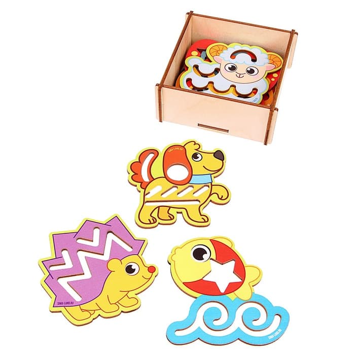 Трафареты для рисования Лесная мастерская «Животные»