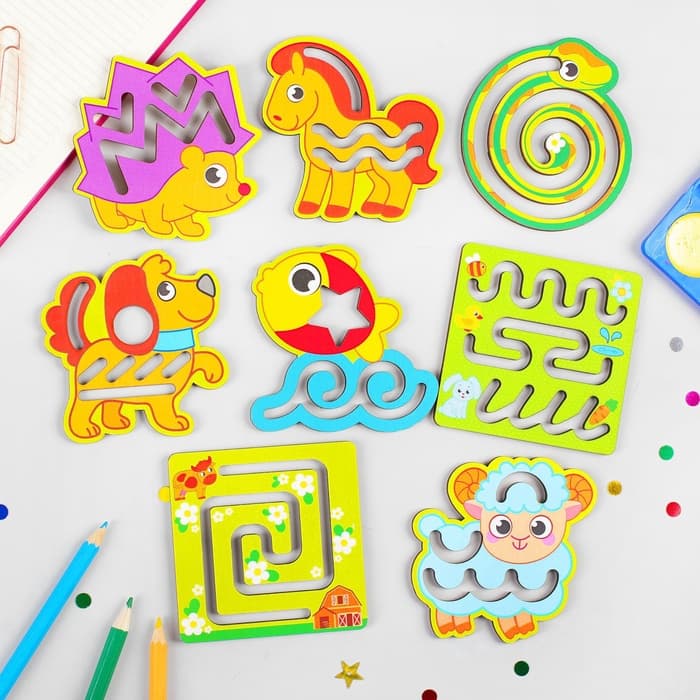 Трафареты для рисования Лесная мастерская «Животные»