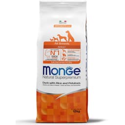 Сухой корм для собак всех пород Monge Dog Speciality, утка, рис, картофель, 12 кг
