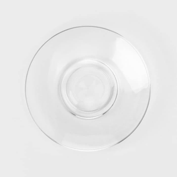 Чайный сервиз «Гламур», 12 предметов: чашки 250 мл 6 шт., блюдца 6 шт., стекло, прозрачный