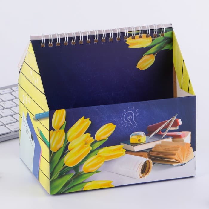 Планер - шкатулка, 50 л., 16×15×12 см «Самому лучшему учителю»