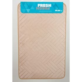 Коврик в ванную комнату Fresh «Паркет», 50×80 см, цвет бежевый