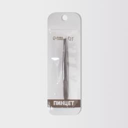 Пинцет для бровей и ресниц, со скошенным краем, узкий, 9 см