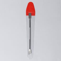 Шабер двусторонний, лопатка прямая, лопатка скошенная, в чехле, 11.5 см, цвет серебристый