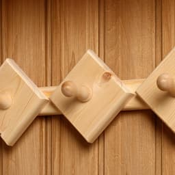 Полка - вешалка для бани и сауны, хвоя, 72.5×21 см, 5 крючков, «Добропаровъ»